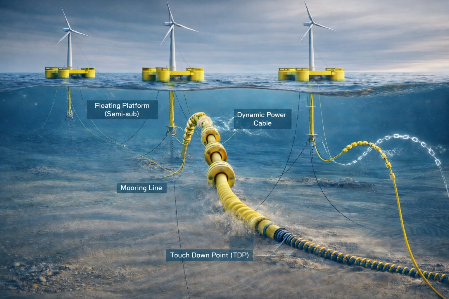 Development of Integrated Load Analysis and Dynamic Cable Design Technology for Floating Offshore Wind